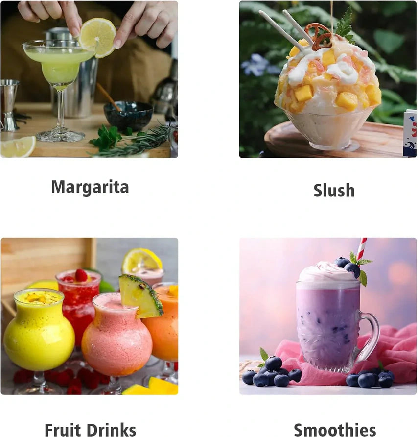 Commercial Slushy Machine - 1000W 30L Tanks Slush Maker Machine 304 Stainless Steel Commercial Margarita Machines Efficient Cooling the Ideal Slushie Maker for Bars Cafes Restaurants
