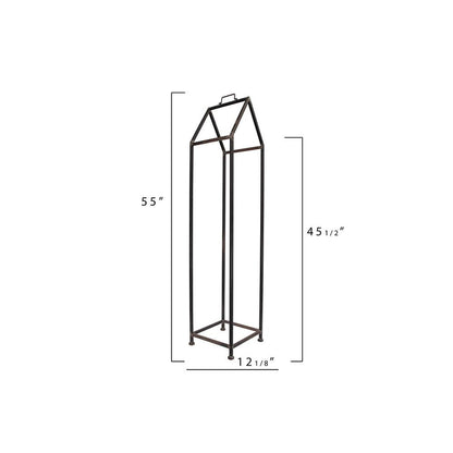 3R Studios House Shaped Metal Log Holder