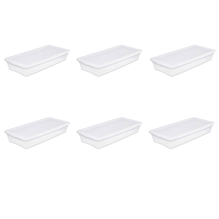 41 Quart Storage Box- White Case of 6