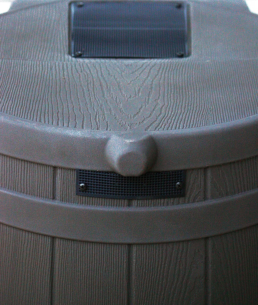 Good Ideas Rain Wizard 50 Gallon Plastic Outdoor Home Rain Barrel Water Storage Collector