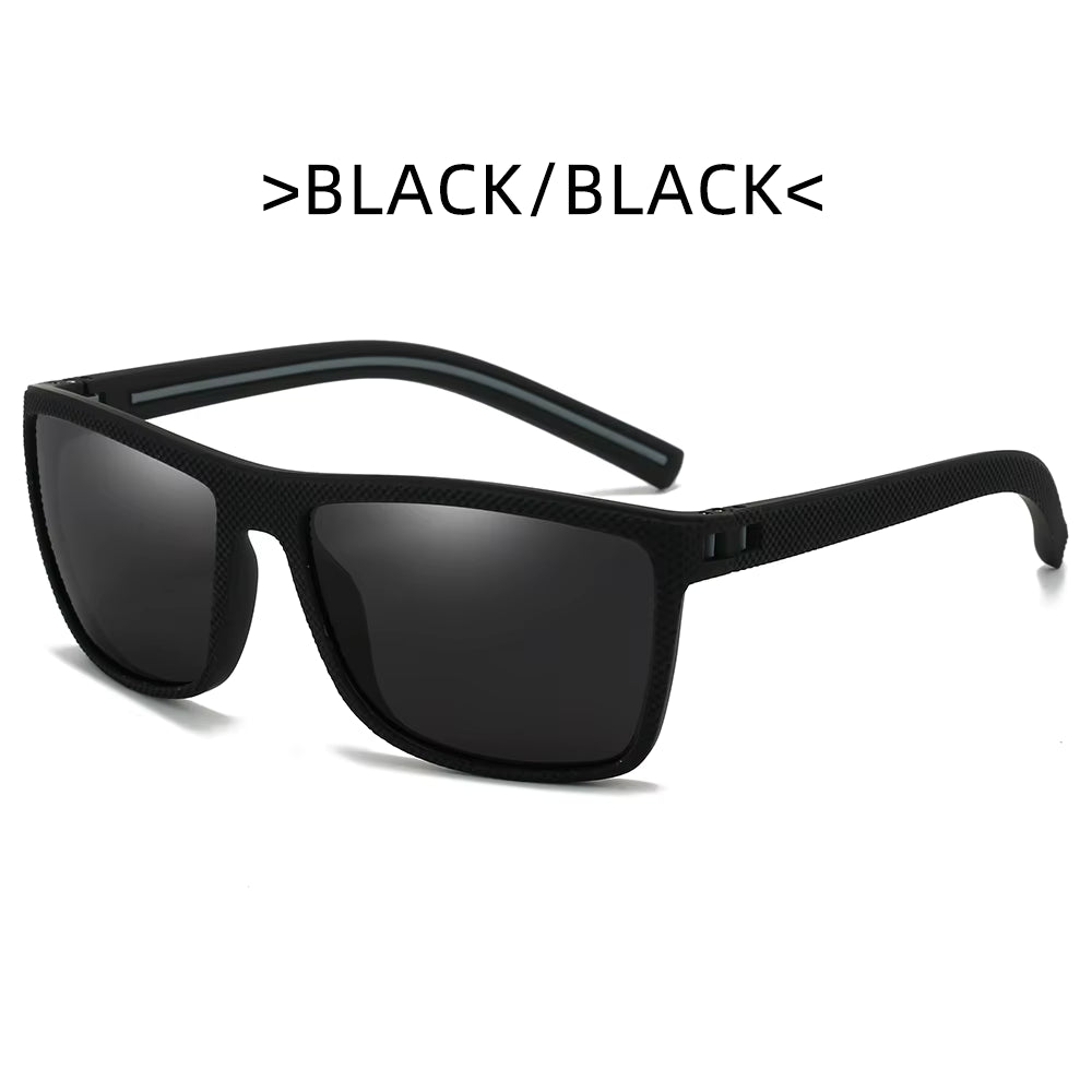 Okaelin T218 Polarized Sport Sunglasses for Men - UV400 Protection Large Square Frame Driving & Fishing Eyewear