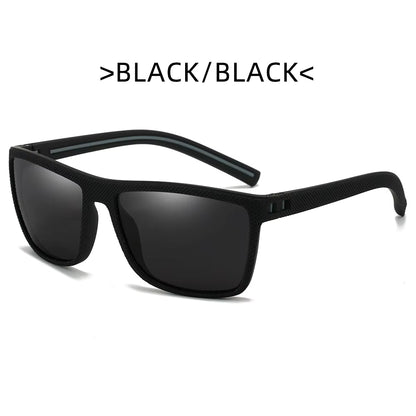 Okaelin T218 Polarized Sport Sunglasses for Men - UV400 Protection Large Square Frame Driving & Fishing Eyewear